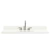 43" Marble Vanity Top for use with Ariel F043S-WQ-VO-GRY