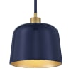 Navy Blue / Natural Brass