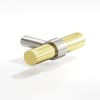 Satin Nickel / Polished Brass