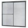 Brushed Nickel with Rain Glass