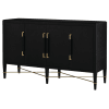 Black Lacquered Linen / Champagne Stretchers