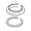 Lavatory Trim Ring and Gasket from the Grail Collection