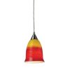Satin Nickel / Fire Glass