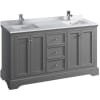 Gray (Textured) / Countertop White