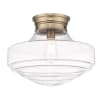 Modern Brass / Clear Glass