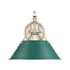 Aged Brass / Pine Green Shades