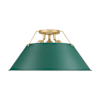 Brushed Champagne Bronze / Pine Green Shades