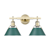 Aged Brass / Pine Green Shades