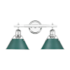 Chrome / Pine Green Shades