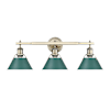 Aged Brass / Pine Green Shades
