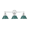 Chrome / Pine Green Shades
