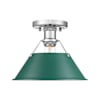Chrome / Pine Green Shades