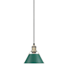 Aged Brass / Pine Green Shades