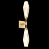 Gilded Brass / Optic Rib Amber