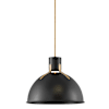 Satin Black / Lacquered Brass