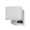 Hudson Valley Lighting 4661-PN Polished Nickel Single Light Up Lighting Bath Vanity with Wavy ...