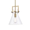 Brushed Brass / Clear