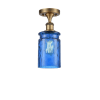 Brushed Brass / Princess Blue Waterglass