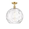 Satin Gold / Clear Water Glass