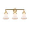 Brushed Brass / Matte White
