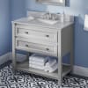 Grey / White Carrara Marble Top