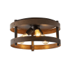 Dark Brown Wood / Oil Rubbed Bronze