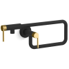 Matte Black with Brushed Brass Accents
