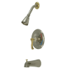 Brushed Nickel / Polished Brass