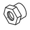 Replacement Nut, 1/2-14 Npsm