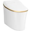 White / Moderne Brushed Brass