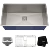 Kraus KHU32 Stainless Steel Pax 31-1/2" Single Basin 16 Gauge Stainless ...
