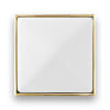 Polished Brass with White Prism Glass