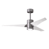 Brushed Nickel / Matte White