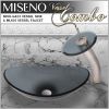 Brushed Nickel/Smoked Glass Faucet