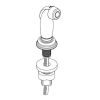 Deck Mounted Side Spray Less Hose Guide Assembly for the CA87000 Series Kitchen Faucet