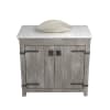 Driftwood / Carrara Marble