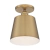 Brushed Brass / White Accents