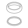 Marielle 72 Series Bar Faucet Base Ring with Gasket