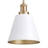 Studio White / Aged Brass