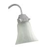 White Marble Bell Glass Shade for the Savoy House Fixtures