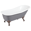 Dark Gray / Oil Rubbed Bronze Feet
