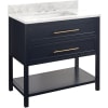 Midnight Navy Blue / Carrara