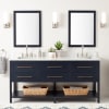 Midnight Navy / Carrara Marble