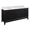 Black / Carrara Marble