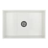 White / Matte Black Drain