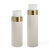 Antique Brushed Brass / White