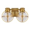 Antique Burnished Brass / Clear Glass