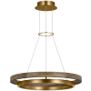 Natural Brass / Weathered Oak