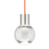 Satin Nickel / Orange Cord