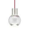 Satin Nickel / Red Cord